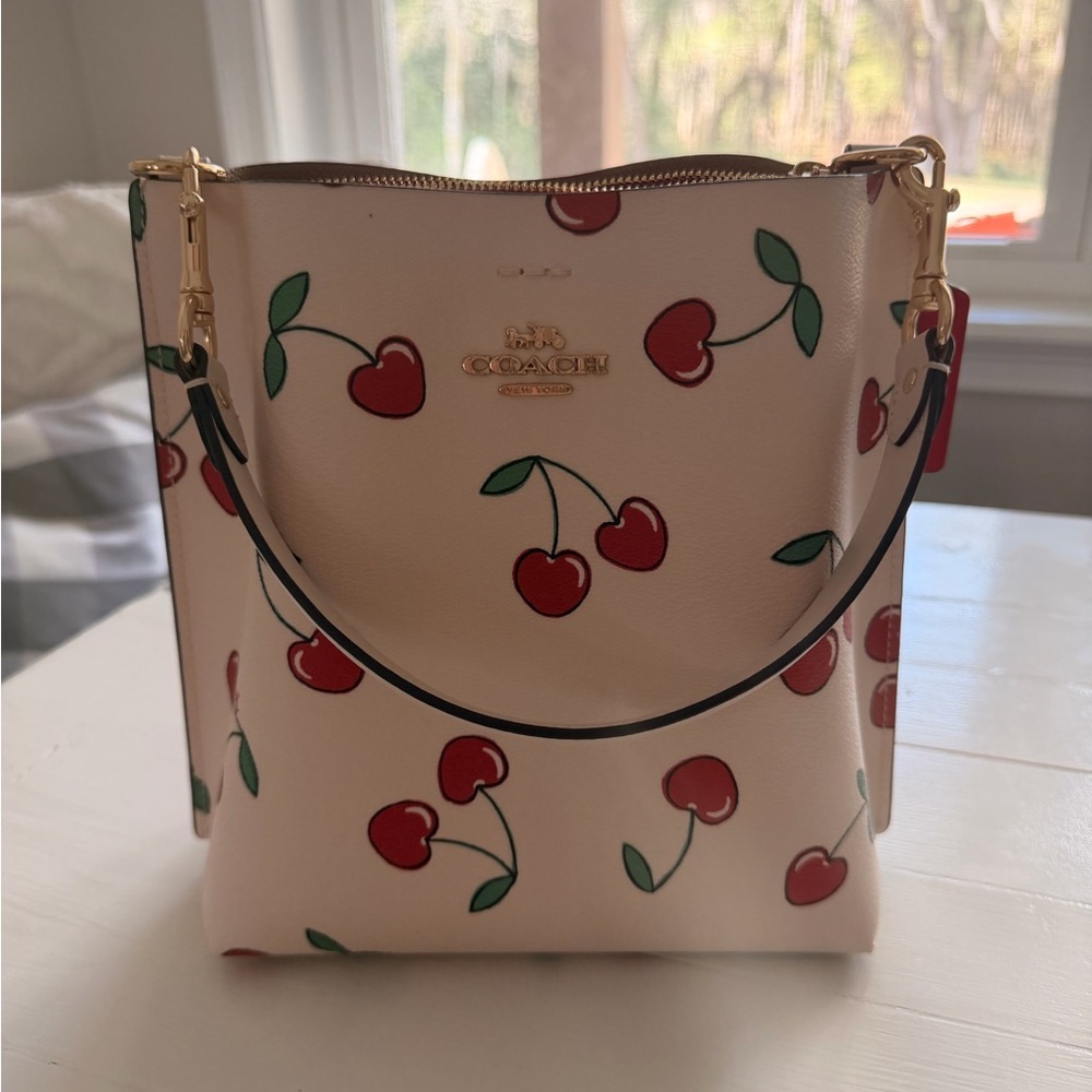 Coach Red and Gold Shoulder Bag